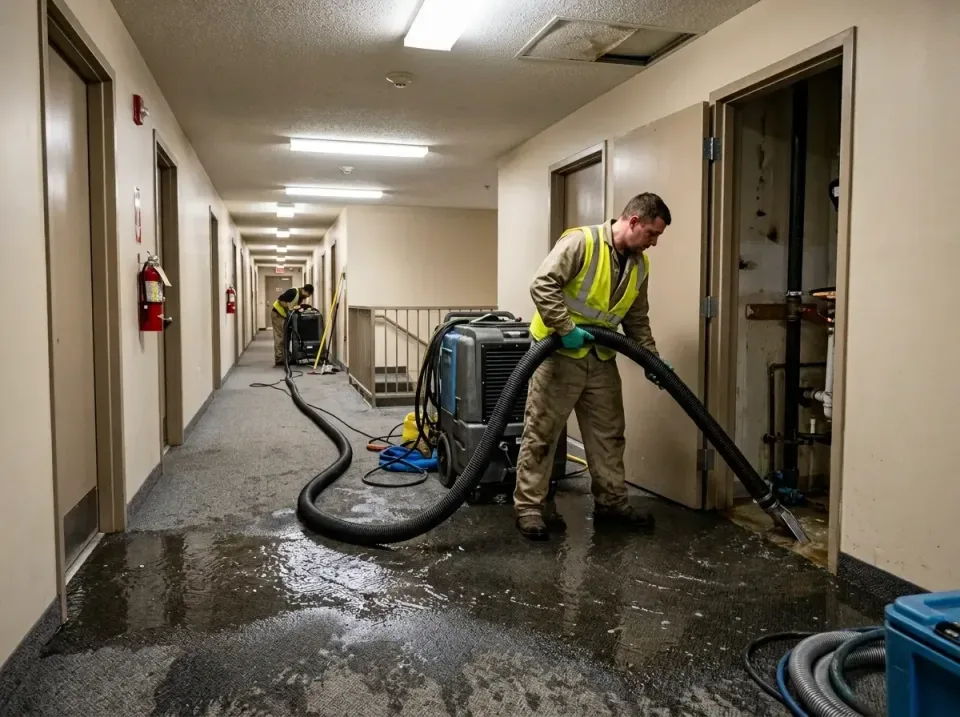multi-unit-apartment-hallway-f-005 — frequently asked questions, Emergency Burst Pipe Water Extraction & Removal in Island P…